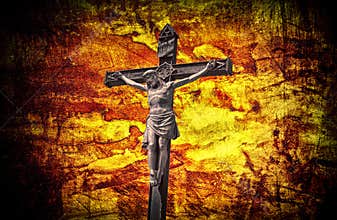 The Crucifixion Jesus on the cross grunge