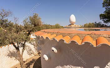 Surrealist Rooftop at Salvador Dali House Museum