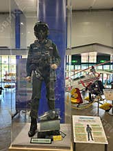 A historical military flight suit