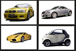 Collage of cars