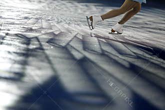 Detail of figure skating