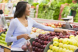 Woman at Grocery Store
