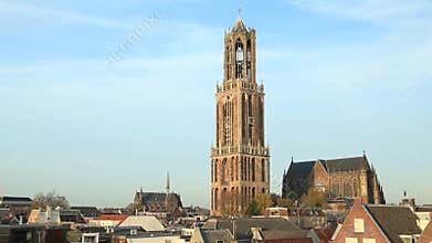 Dom Tower of St Martin's Cathedral in Utrecht