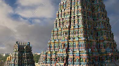Meenakshi hindu temple in Madurai, Tamil Nadu, South India
