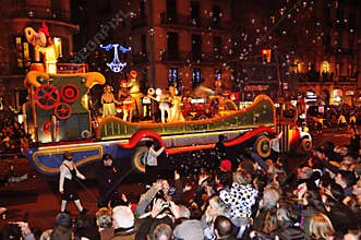 Cavalcade of Magi in Barcelona, Spain