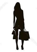 Shopping silhouette