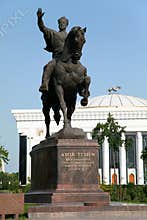 Statue of Amir Temur in Tashkent - Uzbekistan