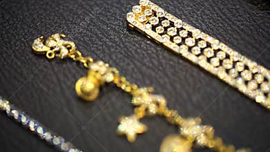Gold diamond bracelet