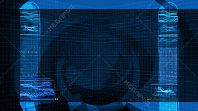 High Tech Data Background (4k Loop)