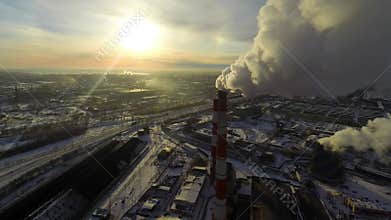 Ecological Disaster. Aerial.