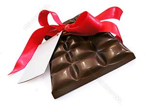 Chocolate with red ribbon - St