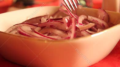 Red onion salad