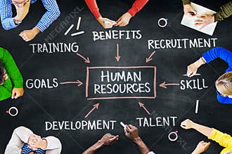 Group of People and Human Resources Concepts