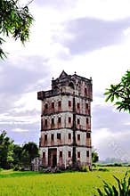 old Architecture In the field ï¼ŒChinese old tourism buildingï¼Œ overseas Chinese residenceï¼Œcanton