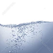 Clean blue water