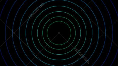 Concentric circles forming a mesmerizing optical illusion
