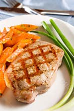 Grilled pork chop