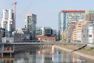 Urban Europe - Duesseldorf - Modern Architecture of Media Harbour