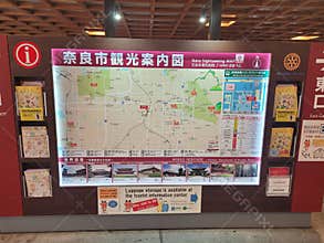 Sightseeing map of Nara city