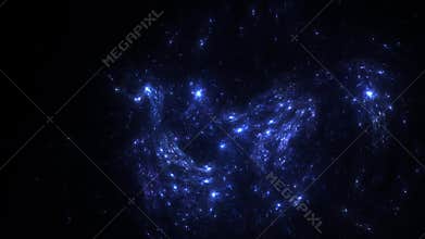 Accelerated expansion of the nebula after supernova explosion