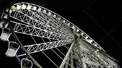 Budapest Eye - famous Ferris wheel in the night
