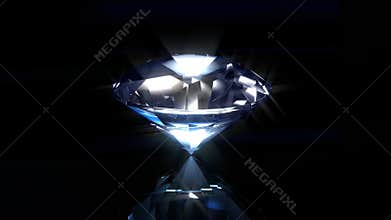 Blue Diamond on Black