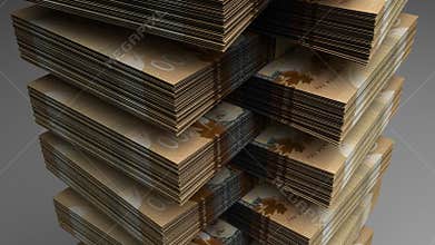 Stack of Canadian Dollar