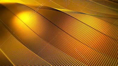 Yellow Gold Grid Abstract Background