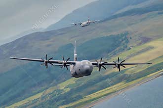 U.S. Air Force C-130J Super Hercules aircraft assigned to the Kentucky Air National Guard's