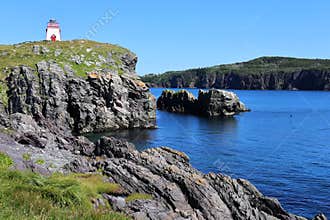 Lighthouse at Fort Point, Trinity, Newfoundland