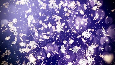 Amazing Snow falling from Skies