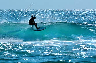 Surfer in Surfers Paradise Gold Coast Australia