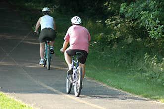 Couple cycling