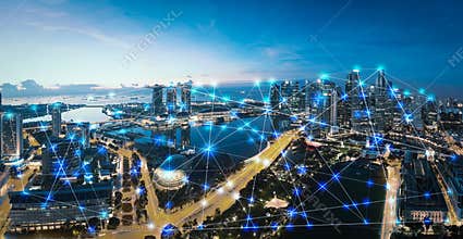 Smart city and internet of things, wireless communication network