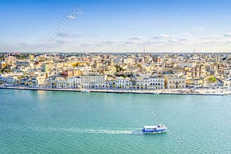 Aerial panorama of Brindisi, Puglia, Italy