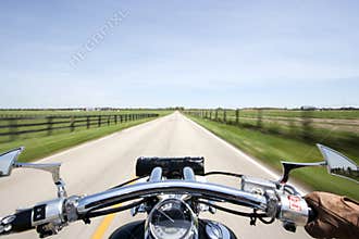 Cruising on motorcycle