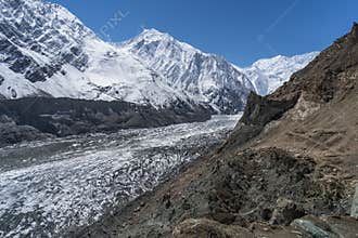 Hopper glacier at Naltar village, Karimabad, Gilgit Baltistan, P