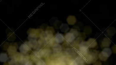 Defocused lights rising into the darkness
