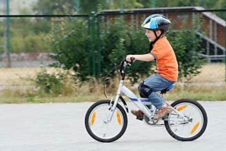 Child riding bike
