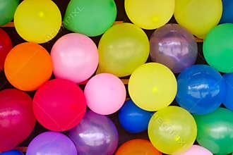 Balloons background decoration surprise multicolor pattern anniversary
