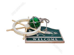 Welcome nautical sign