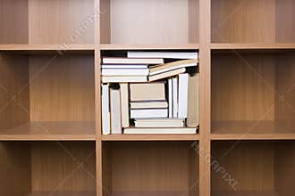Shelves of books