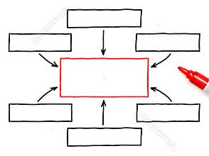 Hand Drawing Flow Chart Marker