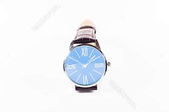 Luxury men and women watch in white background
