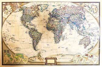 Detailed map of the world.