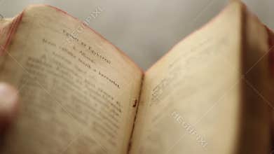 Searching in a vintage book