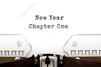 New Year Chapter One Typewriter