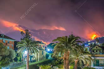 Fire caused by drought.