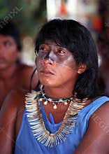 Young native indian of Brazil