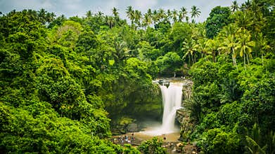 Amazing Tegenungan Waterfall near Ubud in Bali, Indonesia